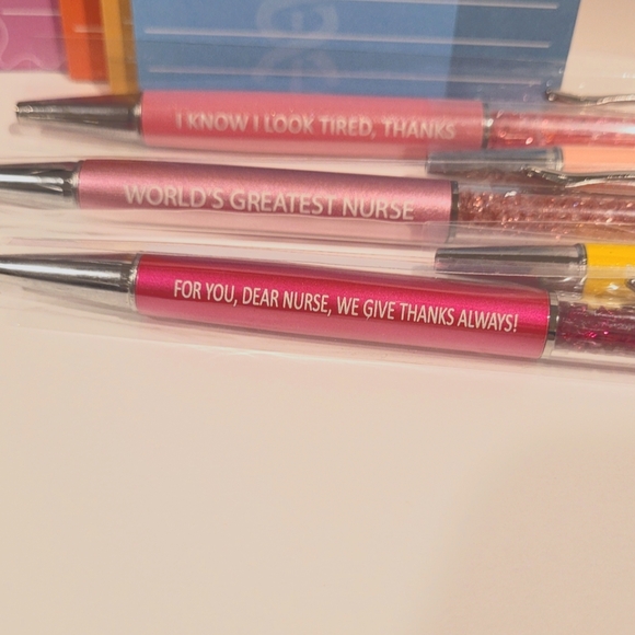 🖤 Inspirational Nurse Sticky Note Pads & Pens NWT - Picture 9 of 11